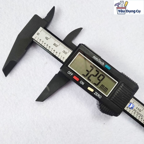 Thước kẹp điện tử 150 mm nhựa ABS, thước cặp điện tử có hộp bảo vệ