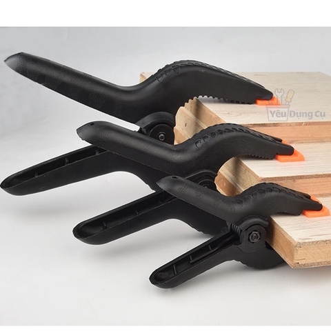 Kẹp gỗ nhanh chữ A 6inch, 4inch, 3inch - Kẹp lò xo nhựa (Mua 4 Tặng 1)