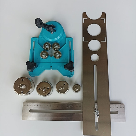 Thước lấy dấu khoét lỗ Ống nước - Bộ đầy đủ 1