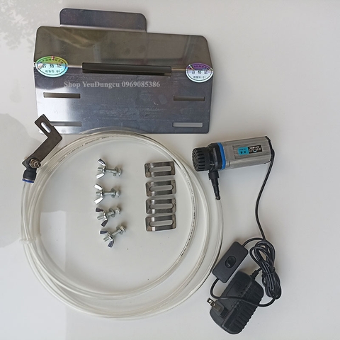 Combo chân đế + bộ máy bơm - Chân đế mòi vát cạnh gạch 45 độ