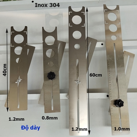 Thước lấy dấu khoan khoét lỗ gạch - Thước 2 đoạn Lấy dấu ống nước