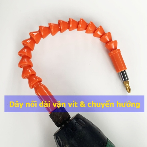 Dây Nối Dài Vặn Vít lắp máy khoan - dài 30cm - Dây chuyển hướng bắn vít