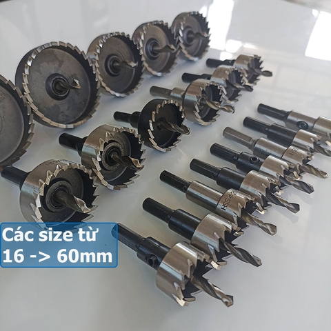 Mũi Khoét Lỗ Tròn Nhôm (16mm - 60mm)