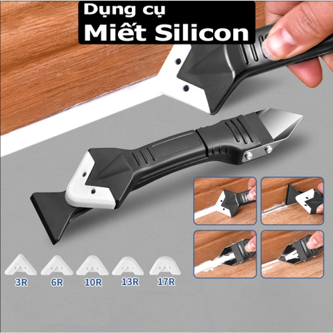 Bộ Dụng Cụ Miết  Keo Silicon, Miết Góc Chà Ron Gạch