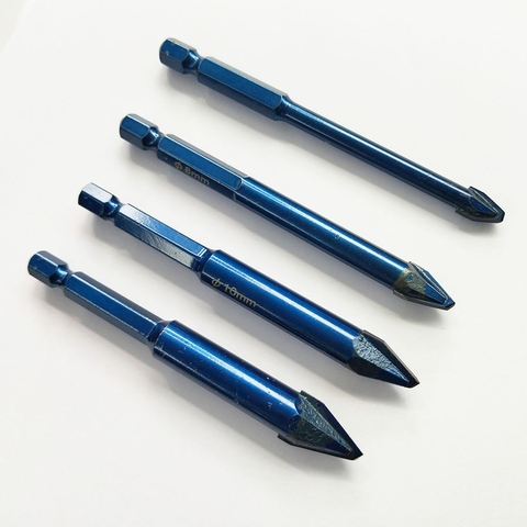 Mũi khoan gạch men cứng Hex-9 Mũi lệch tâm  Thẳng