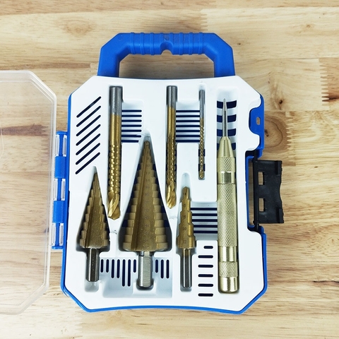 Combo Bộ Mũi Khoan Tháp - Mũi Khoan Cưa - Đục Lấy Dấu tự động 7 chi tiết