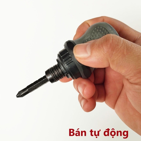 Tua Vít Ngắn Trợ Lực Đảo Chiều Bán Tự Động - Tô Vít Có 2 Đầu 2 Cạnh Và 4 Cạnh