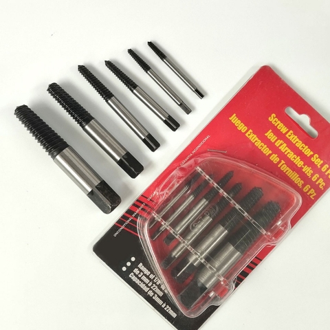 Bộ Dụng Cụ Mũi Lấy Ốc Vít Bu Lông Gãy Hỏng Chuyên Nghiệp - Bộ 5 Và 6 Chi Tiết