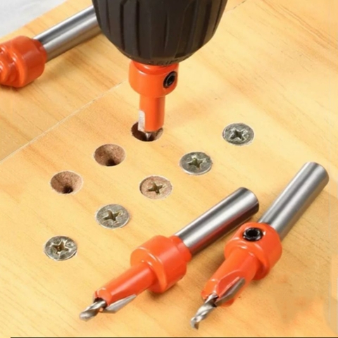 Mũi khoan doa âm vít gỗ 2 tầng - Thép HSS4341