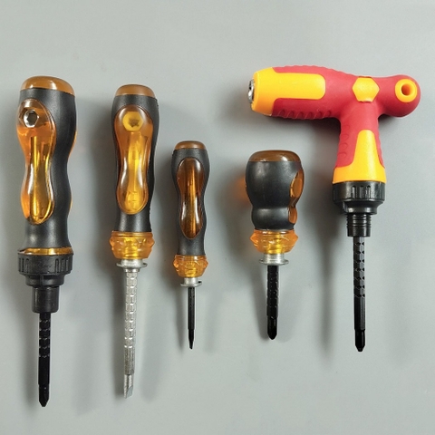 Các Loại Tua Vít Tự Động Đảo Chiều, Trợ Lực - Tô Vít 2 Đầu Từ tính Cán Bọc Cao Su