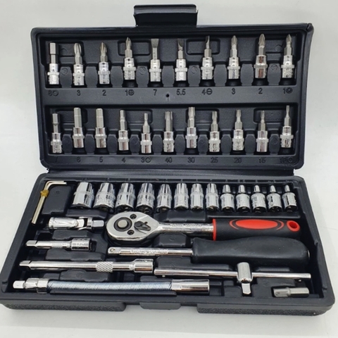 Bộ Dụng Cụ Sửa Chữa Đa Năng 46 Chi Tiết Hệ 1/4''