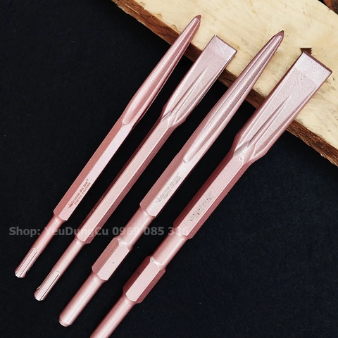 Mũi Đục Phá Bê Tông cao cấp KING BLUE - Mũi Đục Nhọn Dẹt 14 17