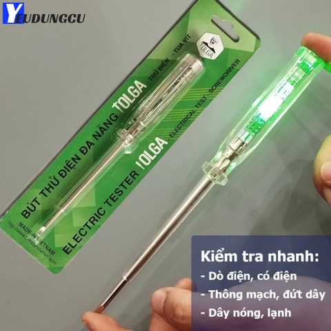 Bút Thử Điện Đa Năng Thông Minh TOLGA  Bút Dò Thông Mạch - Kiểm Tra Điện Đứt Dây