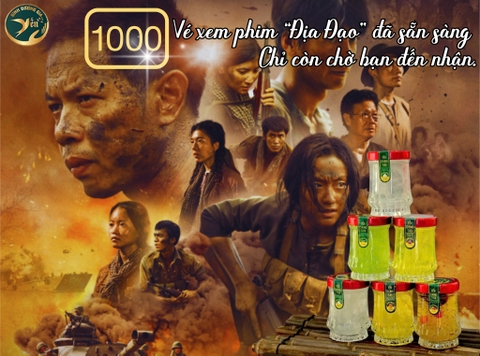 1000 vé xem film địa đạo đã sẵn sàng - Chỉ chờ bạn đến nhận