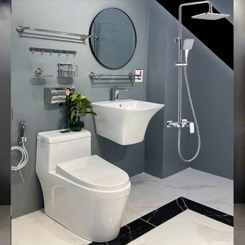 Combo phòng tắm ,combo nhà tắm, trọn bộ thiết bị vệ sinh phòng tắm 204