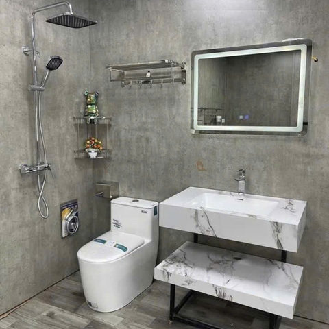 Combo phòng tắm, combo nhà tắm, trọn bộ thiết bị vệ sinh phòng tắm 206