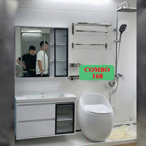 Combo phòng tắm, combo nhà tắm, trọn bộ thiết bị vệ sinh phòng tắm 168