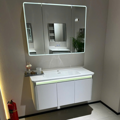 Bộ Tủ Gương Phòng Tắm, Tủ Lavabo Đẹp, Tủ Lavabo Phòng Tắm 248