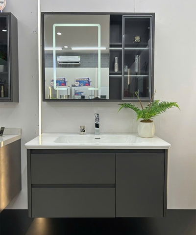 Bộ Tủ Gương Phòng Tắm, Tủ Lavabo Đẹp T14