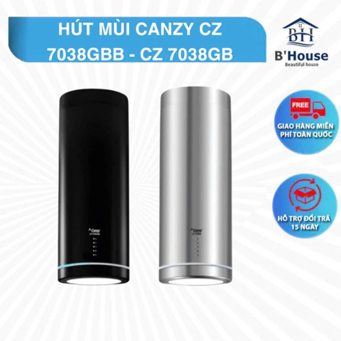 Máy hút mùi Canzy CZ 7038GBB | CZ 7038GB | Mẫu máy độc lập | Máy hút mùi đảo