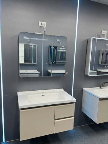 Bộ Tủ Gương Phòng Tắm, Tủ Lavabo Đẹp, Tủ Lavabo Phòng Tắm