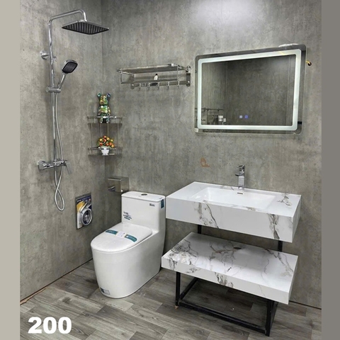 Combo phòng tắm, combo nhà tắm, trọn bộ thiết bị vệ sinh phòng tắm 200