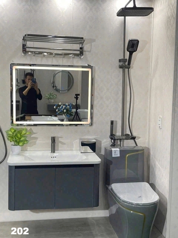 Combo phòng tắm, combo nhà tắm, trọn bộ thiết bị vệ sinh phòng tắm 202