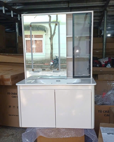 Bộ Tủ Gương Phòng Tắm, Tủ Lavabo Đẹp T12