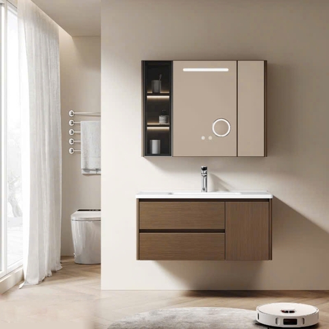 Bộ Tủ Gương Phòng Tắm, Tủ Lavabo Đẹp, Tủ Lavabo Phòng Tắm TC09