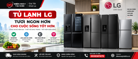 Tủ Lạnh LG – Đa Dạng Dung Tích, Thiết Kế Hiện Đại, Tiết Kiệm Điện