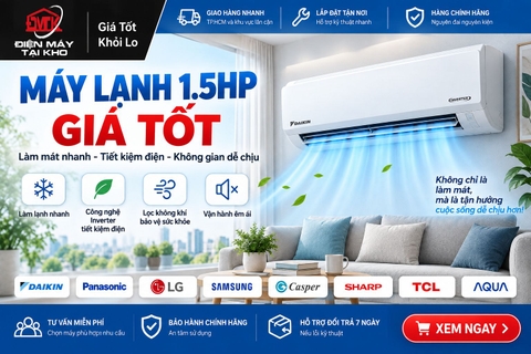 Máy Lạnh 1.5HP Giá Tốt. Tìm Hiểu Các Chức Năng Nổi Bật