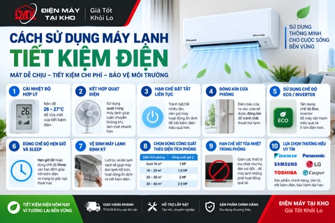 Cách Sử Dụng Máy Lạnh Tiết Kiệm Điện Hiệu Quả