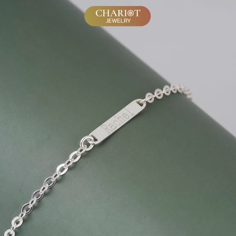 Lắc tay BCJ16 khắc tên cho em bé Chariot Jewelry
