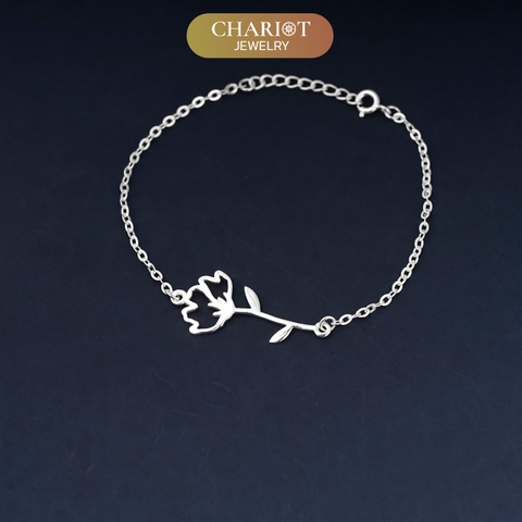 Lắc tay BCJ19 đóa hoa dịu dàng Chariot Jewelry