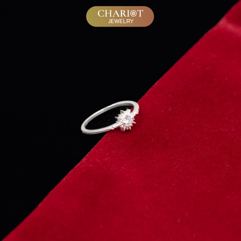 Nhẫn Bạc NCJ01 Vô Cực Đính Đá Chariot Jewelry