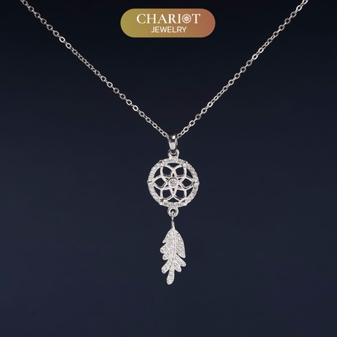 Dây chuyền DCJ202 Dreamcatcher, lá bùa may mắn và bình yên, ChariotJewelry