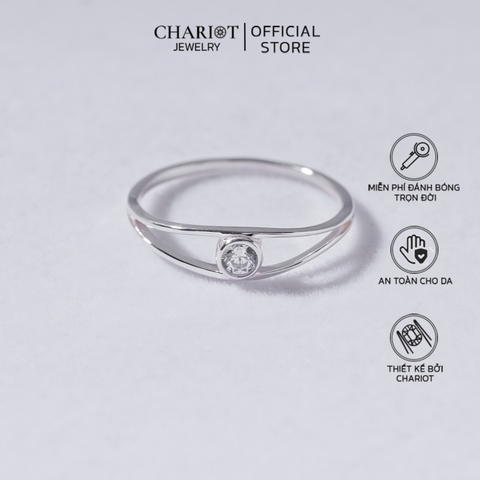 Nhẫn bạc NCJ54 Minimalist Tiny ChariotJewelry