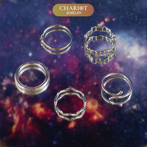 Nhẫn Bạc NCJ40 Kết Nối Chariot Jewelry