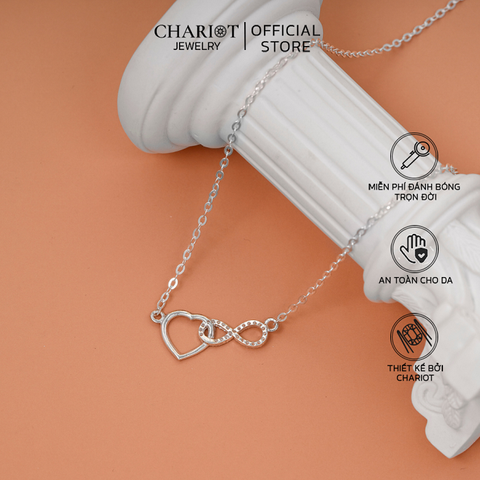 Dây chuyền bạc DCJ20  925 CHARIOT Infinite Love ChariotJewelry