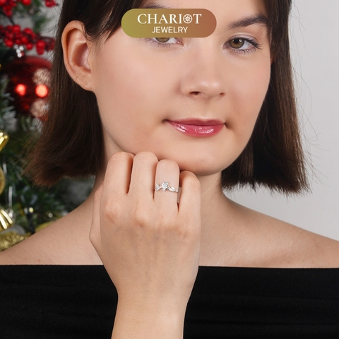 Nhẫn Bạc NCJ58 đính đá CZ, quà tặng sinh nhật dành cho bạn gái ChariotJewelry
