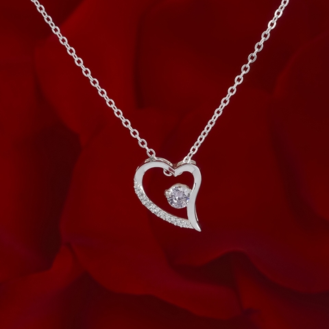 Dây chuyền bạc DCJ01 Forever Love s925 thanh lịch trẻ trung, quà tặng Valentine, ChariotJewelry