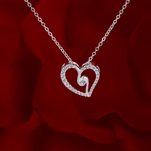 Dây chuyền DCJ08 S925 Fairy Heart, quà tặng Valentine ý nghĩa, Chariot Jewelry