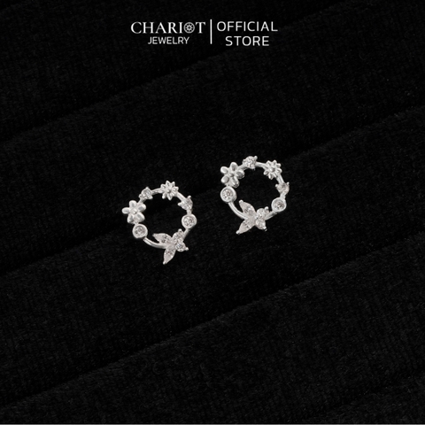 Khuyên tai bạc ECJ41 Vernalagnia S925 ChariotJewelry