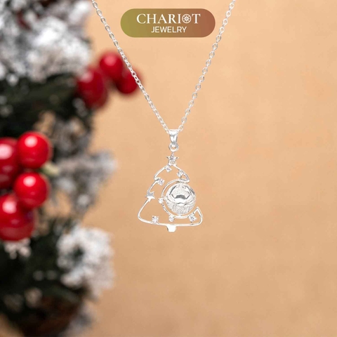 Dây chuyền bạc s925 DCJ36  Cung Hoàng Đạo mừng Giáng Sinh, ChariotJewelry