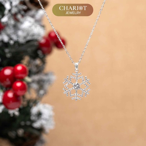 Dây chuyền DCJ30 hoa tuyết S925 Chariot Jewelry