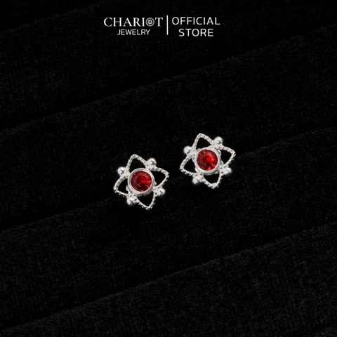 Khuyên tai bạc ECJ40 Hiemal S925 ChariotJewelry