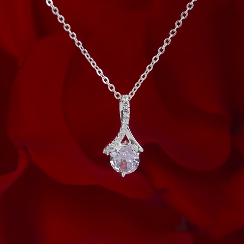 Dây chuyền bạc DCJ03 s925 giọt nước sang trọng nữ tính, quà tặng Valentine, ChariotJewelry