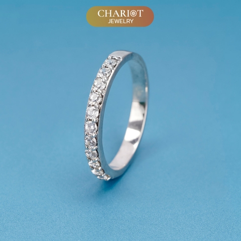 Nhẫn Bạc NCJ14 Đính Đá Lấp Lánh Chariot Jewelry