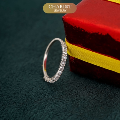 Nhẫn Bạc S925 NCJ14 Đính Đá Lấp Lánh Chariot Jewelry