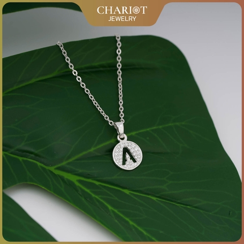 Dây chuyền DCJ104 chữ cái mang phong cách cá nhân hóa bạc 925 ChariotJewelry
